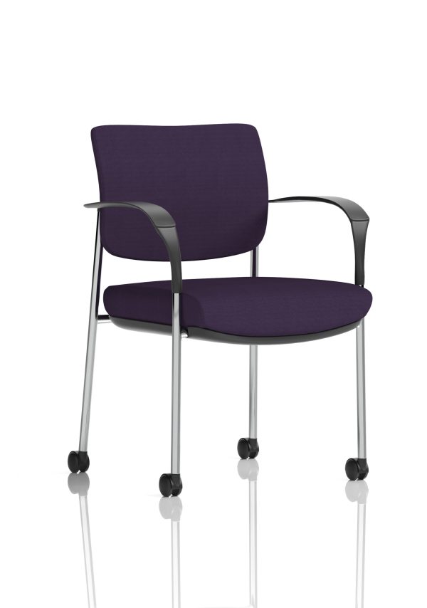 Dewdrop Deluxe Medium Back Visitor Office Chair with Arms with Castors - Image 32