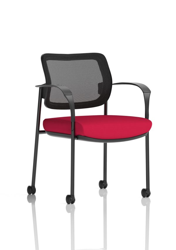 Dewdrop Deluxe Medium Back Visitor Office Chair with Arms with Castors - Image 33