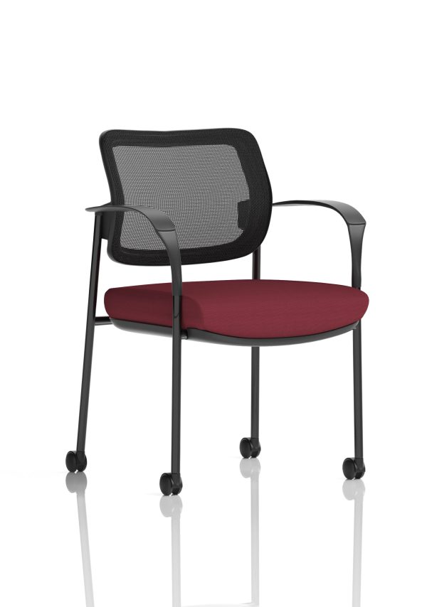 Dewdrop Deluxe Medium Back Visitor Office Chair with Arms with Castors - Image 34