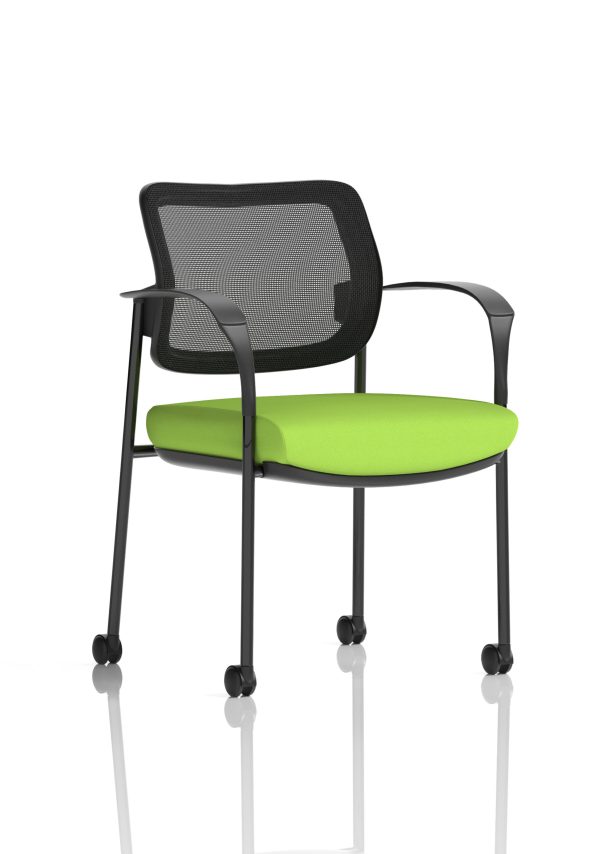 Dewdrop Deluxe Medium Back Visitor Office Chair with Arms with Castors - Image 36