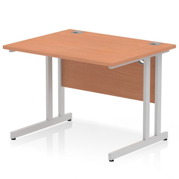 Pulse 1000mm Straight Desk Cantilever Leg