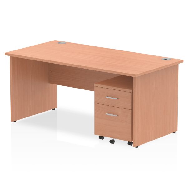 Pulse Panel End Straight Desk With Mobile Pedestal - Image 25