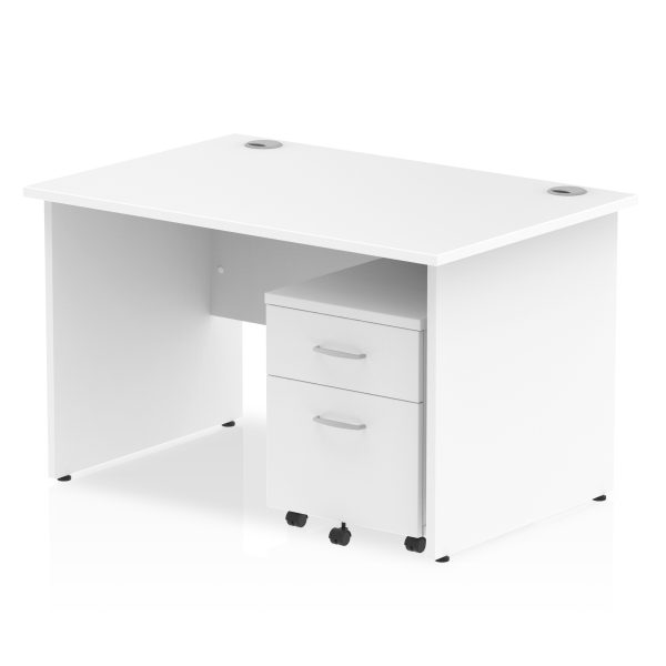 Pulse Panel End Straight Desk With Mobile Pedestal - Image 11