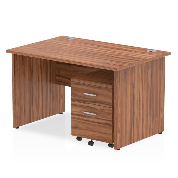 Pulse Panel End Straight Desk With Mobile Pedestal - Image 9