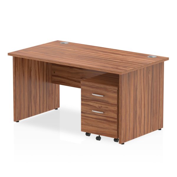 Pulse Panel End Straight Desk With Mobile Pedestal - Image 21