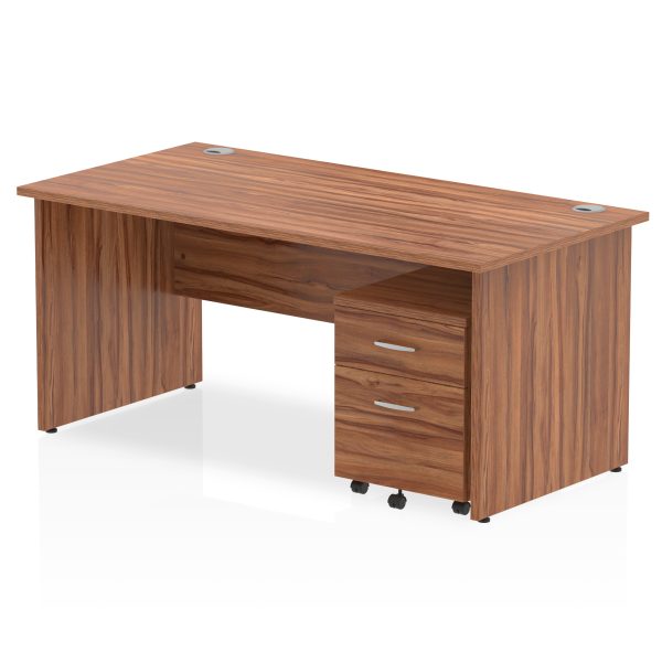 Pulse Panel End Straight Desk With Mobile Pedestal - Image 33