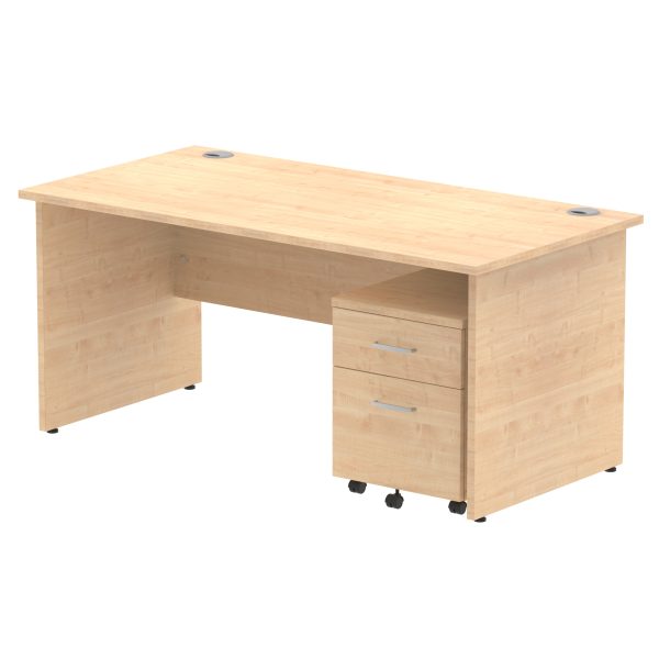 Pulse Panel End Straight Desk With Mobile Pedestal - Image 29