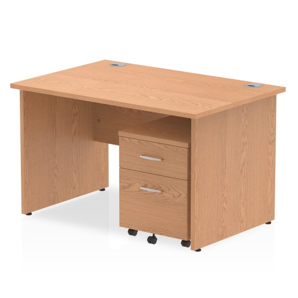 Pulse Panel End Straight Desk With Mobile Pedestal - Image 7