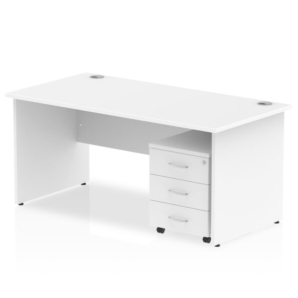 Pulse Panel End Straight Desk With Mobile Pedestal - Image 24