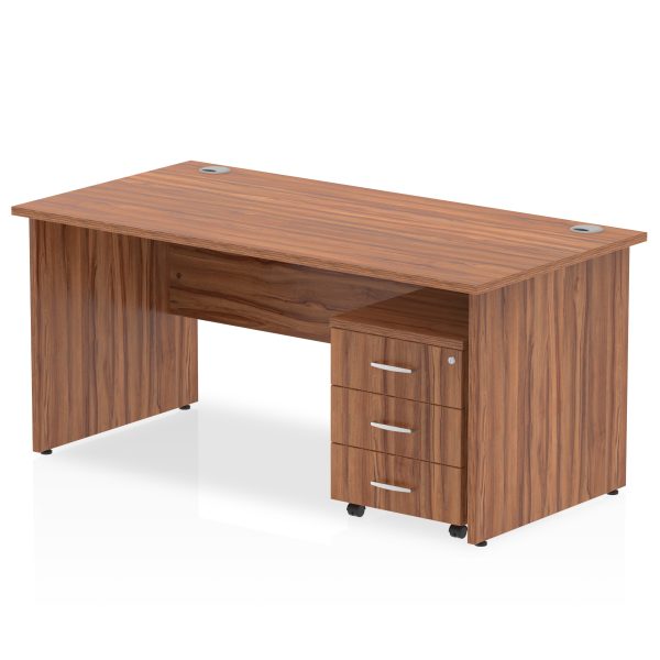Pulse Panel End Straight Desk With Mobile Pedestal - Image 22