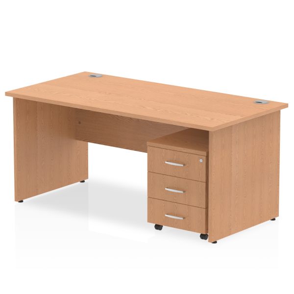 Pulse Panel End Straight Desk With Mobile Pedestal - Image 20