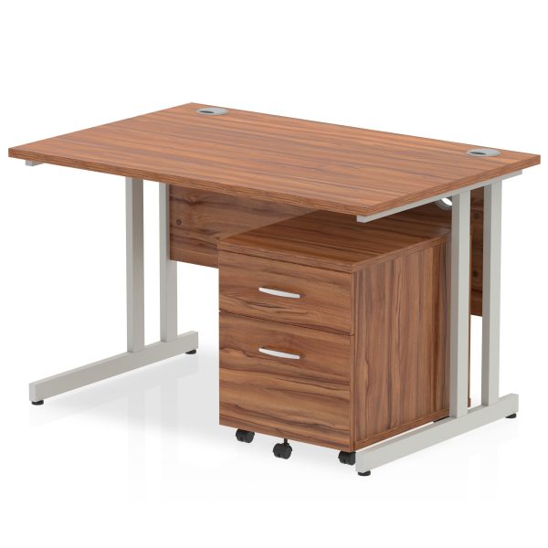 Pulse 1200mm Cantilever Straight Desk With Mobile Pedestal - Image 17