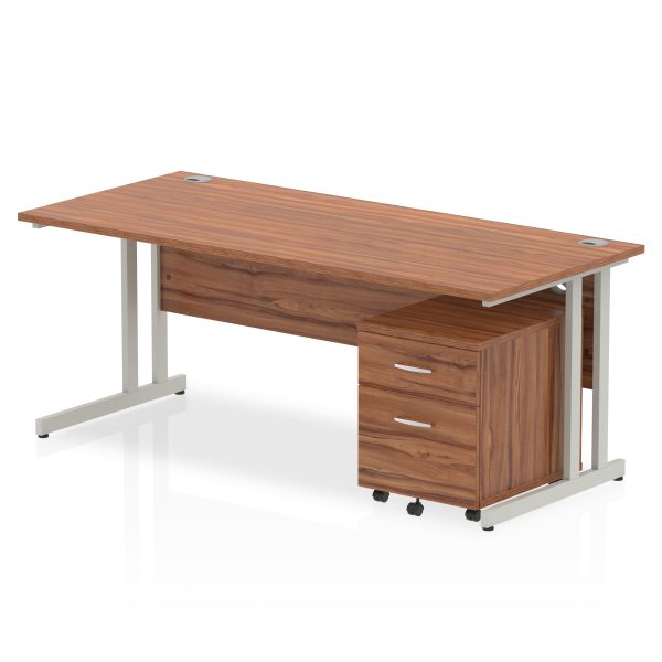 Pulse 1800mm Cantilever Straight Desk With Mobile Pedestal - Image 17