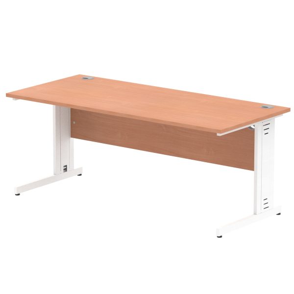Pulse 1800mm Straight Desk Cable Managed Leg - Image 2
