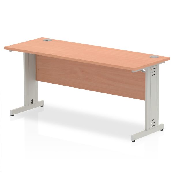 Pulse 1600mm Slimline Desk Cable Managed Leg
