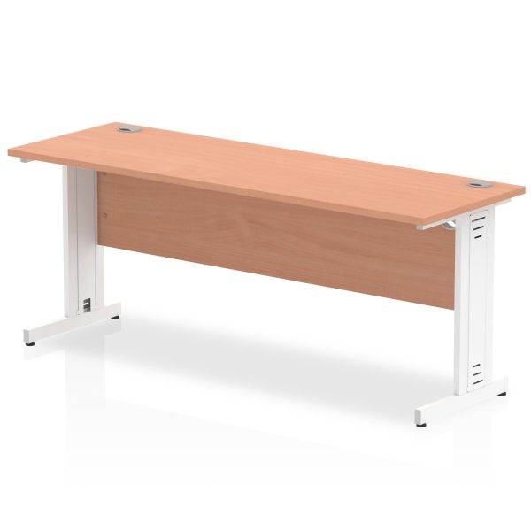 Pulse 1800mm Slimline Desk Cable Managed Leg - Image 2
