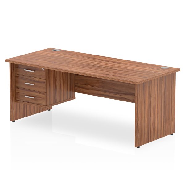 Pulse 1800mm Panel End Straigh Desk With Single Fixed Pedestal - Image 23