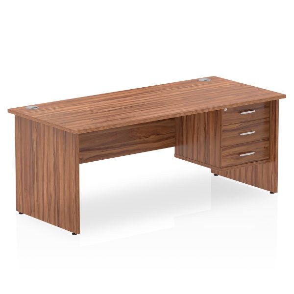 Pulse 1800mm Panel End Straigh Desk With Single Fixed Pedestal - Image 24