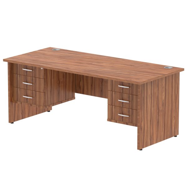Pulse 1800mm Panel End Straight Desk With Two Fixed Pedestal - Image 26