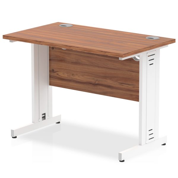 Pulse 1000mm Slimline Desk Cable Managed Leg - Image 10