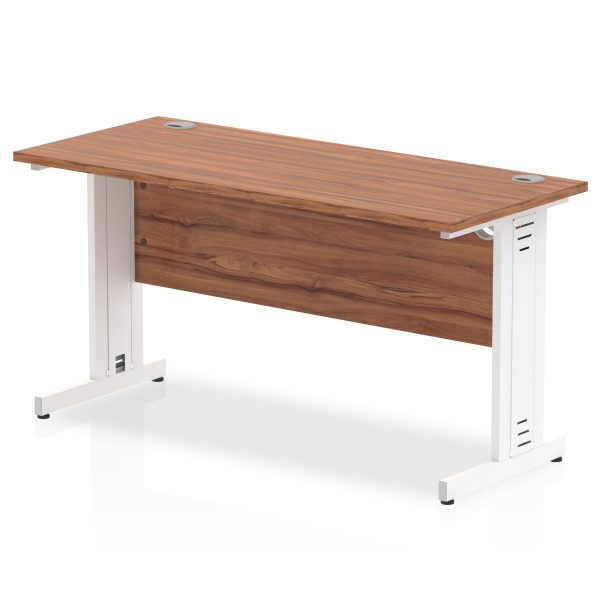 Pulse 1400mm Slimline Desk Cable Managed Leg - Image 10