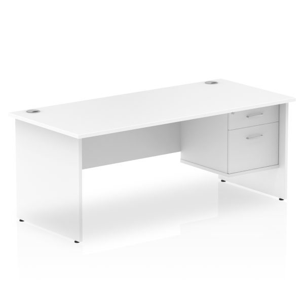 Pulse 1800mm Panel End Straigh Desk With Single Fixed Pedestal - Image 28