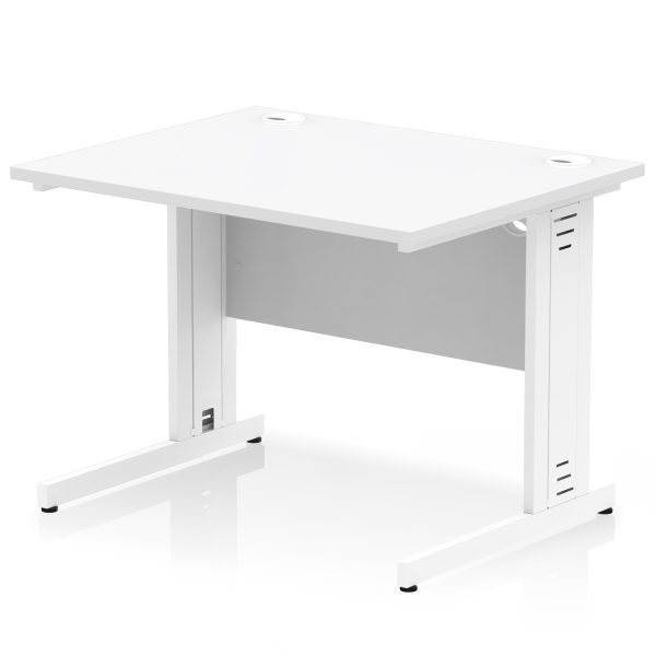 Pulse 1000mm Straight Desk Cable Managed Leg - Image 12