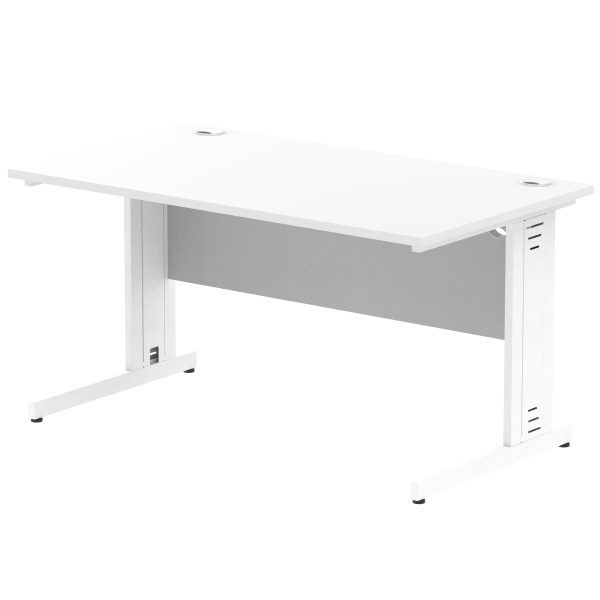 Pulse 1400mm Straight Desk Cable Managed Leg - Image 12