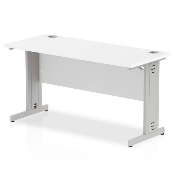 Pulse 1400mm Slimline Desk Cable Managed Leg - Image 11