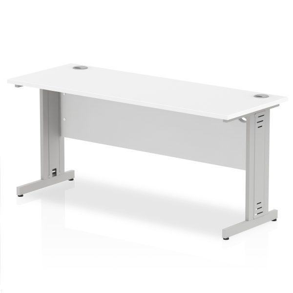 Pulse 1600mm Slimline Desk Cable Managed Leg - Image 11