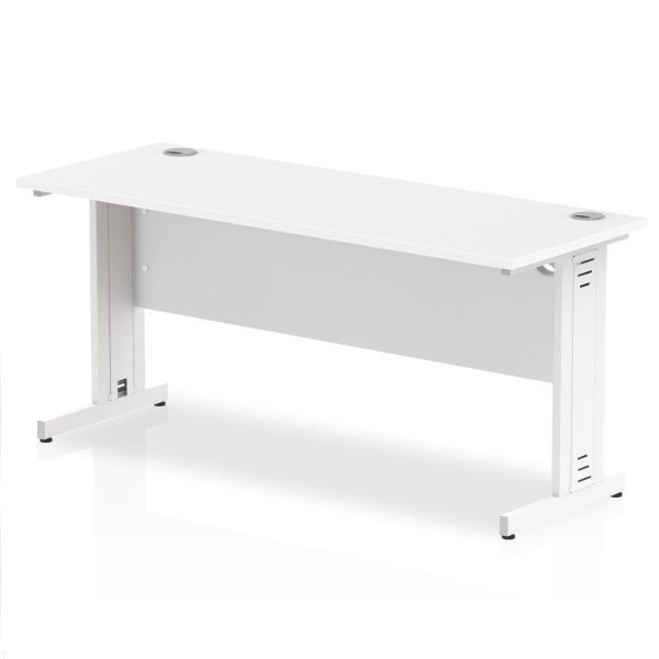 Pulse 1600mm Slimline Desk Cable Managed Leg - Image 12