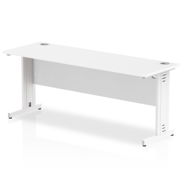 Pulse 1800mm Slimline Desk Cable Managed Leg - Image 12