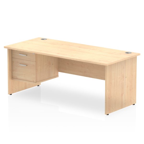 Pulse 1800mm Panel End Straigh Desk With Single Fixed Pedestal - Image 11