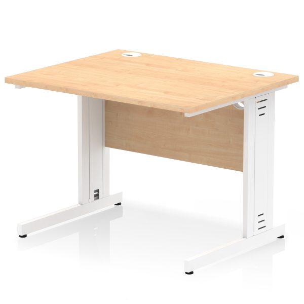 Pulse 1000mm Straight Desk Cable Managed Leg - Image 6