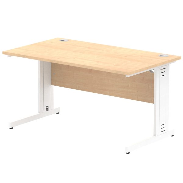 Pulse 1400mm Straight Desk Cable Managed Leg - Image 6