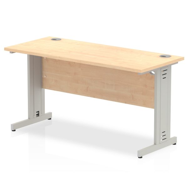 Pulse 1400mm Slimline Desk Cable Managed Leg - Image 5