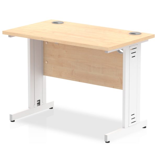 Pulse 1000mm Slimline Desk Cable Managed Leg - Image 6