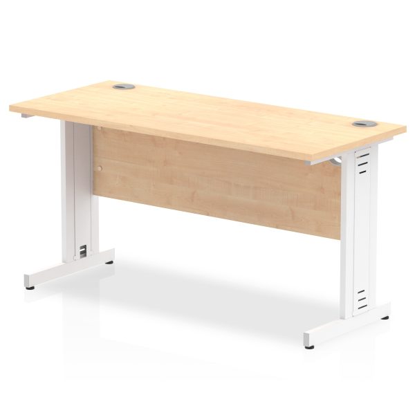 Pulse 1400mm Slimline Desk Cable Managed Leg - Image 6