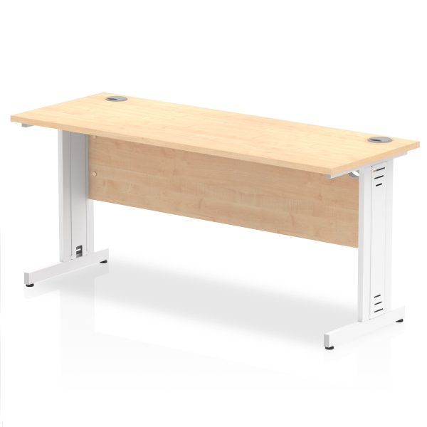 Pulse 1600mm Slimline Desk Cable Managed Leg - Image 6
