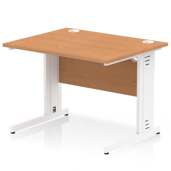 Pulse 1000mm Straight Desk Cable Managed Leg - Image 8
