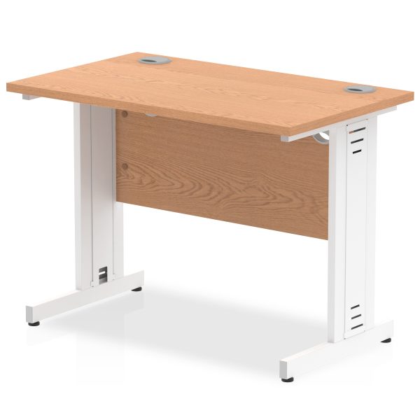 Pulse 1000mm Slimline Desk Cable Managed Leg - Image 8