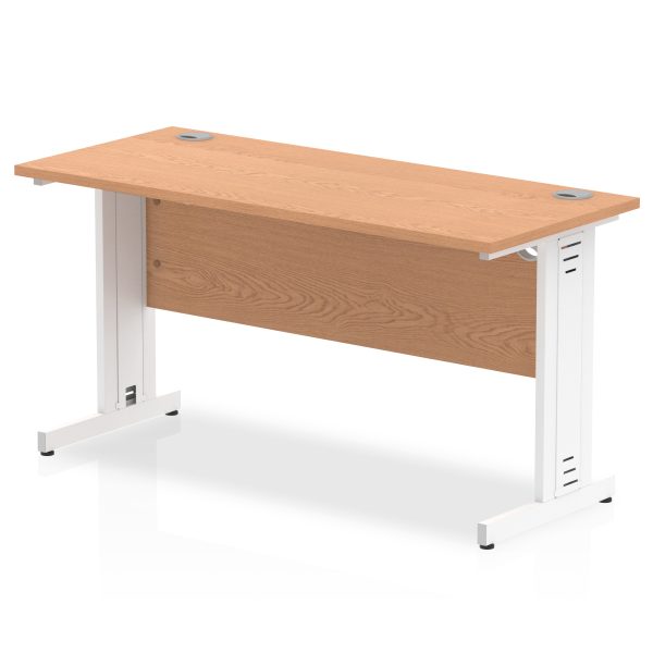 Pulse 1400mm Slimline Desk Cable Managed Leg - Image 8