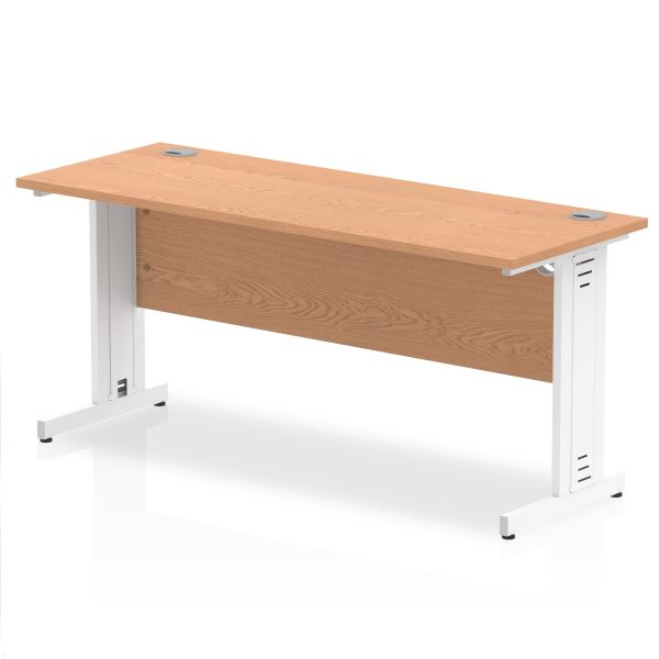 Pulse 1600mm Slimline Desk Cable Managed Leg - Image 8