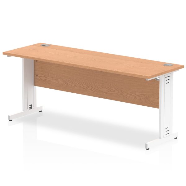 Pulse 1800mm Slimline Desk Cable Managed Leg - Image 8