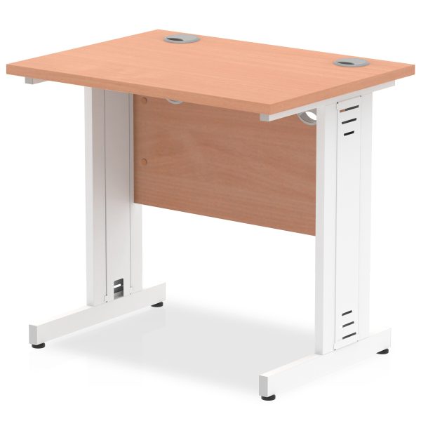 Pulse 800mm Slimline Desk Cable Managed Leg - Image 2