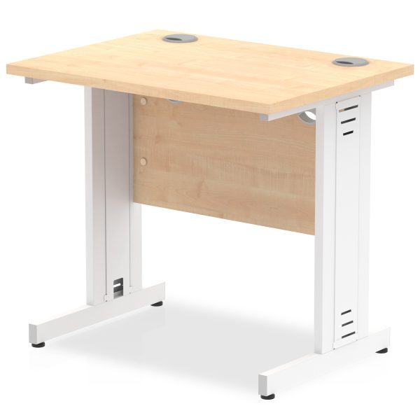 Pulse 800mm Slimline Desk Cable Managed Leg - Image 6