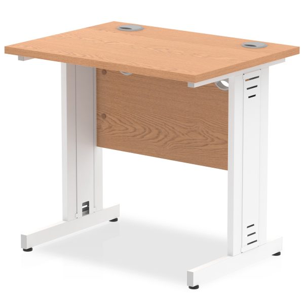 Pulse 800mm Slimline Desk Cable Managed Leg - Image 8