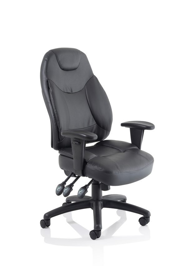 Galaxy Medium Back Task Operator Office Chair with Adjustable Arms - Image 2