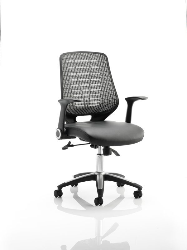 Relay Medium Mesh Back Task Operator Office Chair with Arms - Image 23