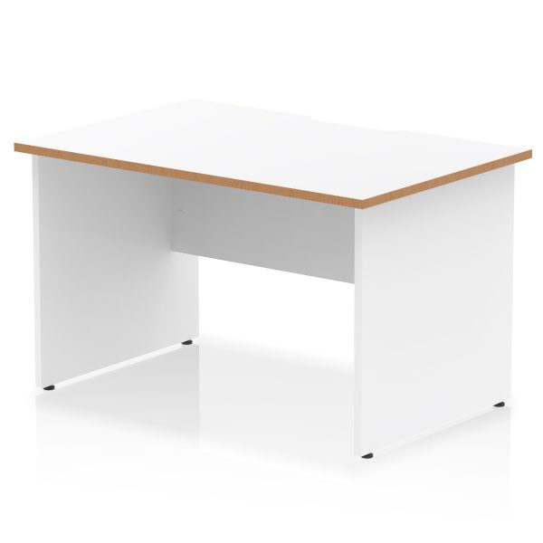 Pulse Scalloped Edge 1200mm Straight Desk Panel End Leg